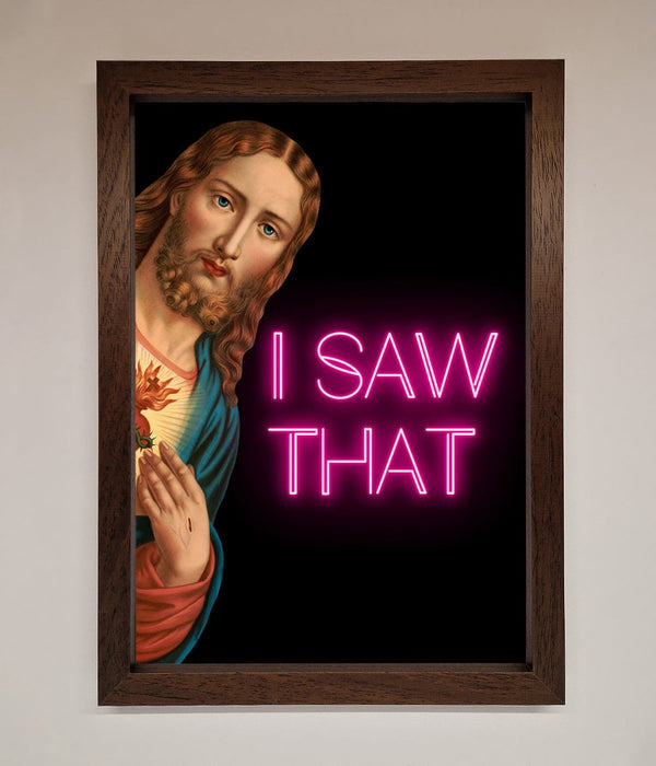 I Saw That Framed Print - Hi Society