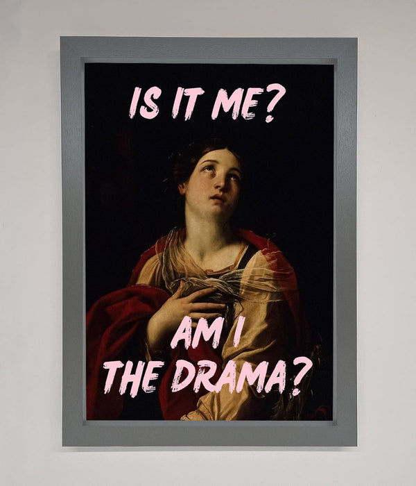 Is It Me Am I The Drama Framed Print - Hi Society