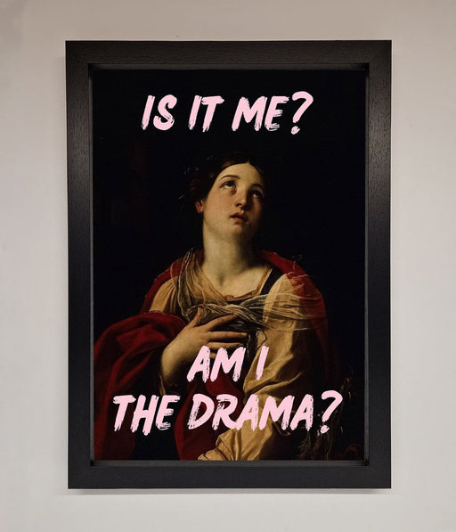Is It Me Am I The Drama Framed Print - Hi Society