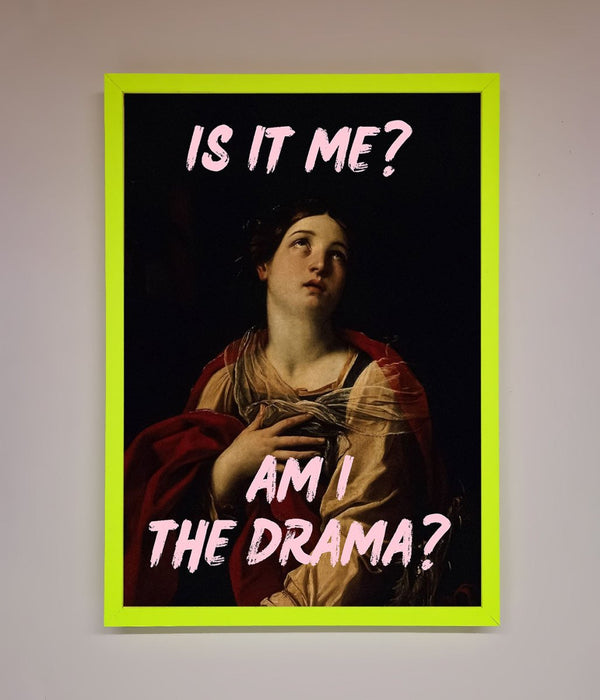 Is It Me Am I The Drama Framed Print - Hi Society
