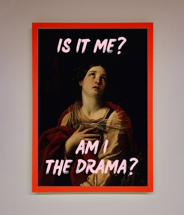 Is It Me Am I The Drama Framed Print - Hi Society