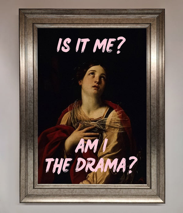 Is It Me Am I The Drama Framed Print - Hi Society