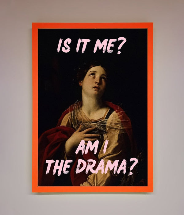 Is It Me Am I The Drama Framed Print - Hi Society