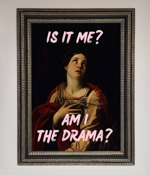 Is It Me Am I The Drama Framed Print - Hi Society