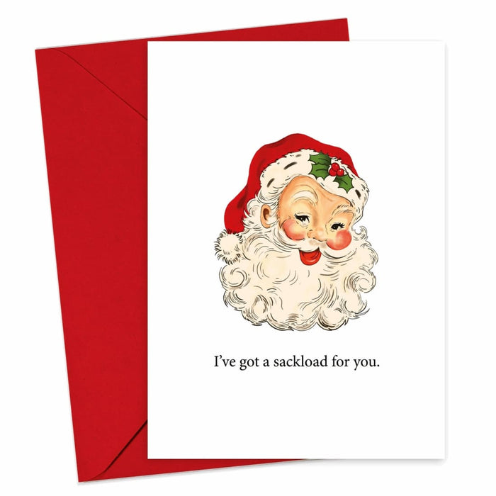 I've Got A Sackload For You | Bad Santa Christmas Card - Hi Society