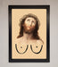 Jesus Breasts Framed Poster - Hi Society