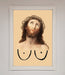 Jesus Breasts Framed Poster - Hi Society