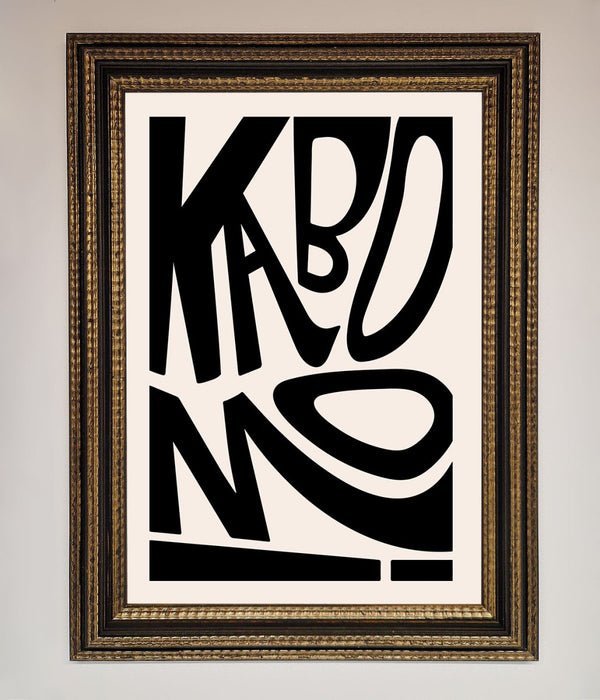 Kaboom Framed Print - Hi Society