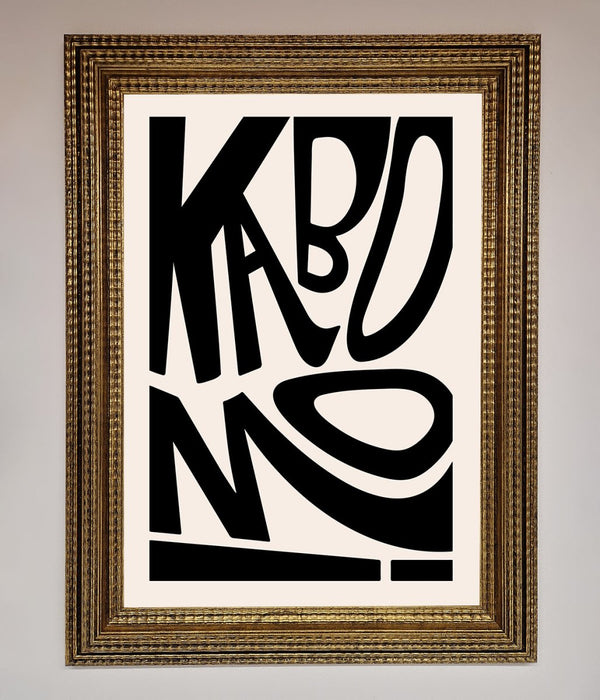 Kaboom Framed Print - Hi Society