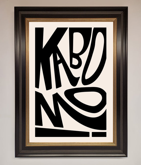 Kaboom Framed Print - Hi Society