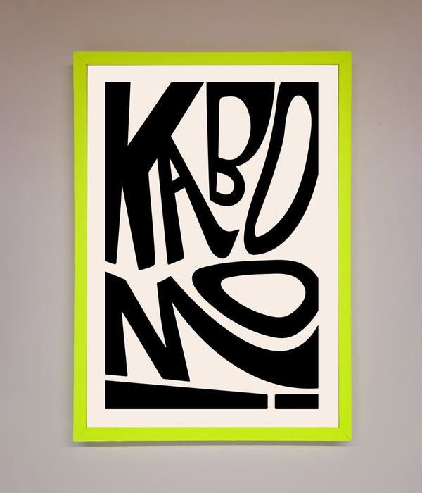 Kaboom Framed Print - Hi Society