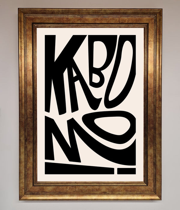 Kaboom Framed Print - Hi Society