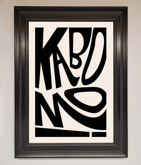 Kaboom Framed Print - Hi Society
