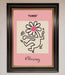 Keith Haring Flower Pink Framed Poster - Hi Society