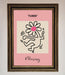 Keith Haring Flower Pink Framed Poster - Hi Society