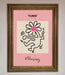 Keith Haring Flower Pink Framed Poster - Hi Society