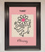 Keith Haring Flower Pink Framed Poster - Hi Society