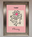 Keith Haring Flower Pink Framed Poster - Hi Society
