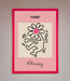 Keith Haring Flower Pink Framed Poster - Hi Society