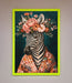 Kimono Zebra Flowers Framed Wall Art - Hi Society