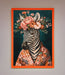 Kimono Zebra Flowers Framed Wall Art - Hi Society