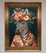 Kimono Zebra Flowers Framed Wall Art - Hi Society