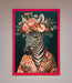 Kimono Zebra Flowers Framed Wall Art - Hi Society