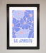 Le Jardin Blue Framed Poster - Hi Society