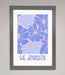Le Jardin Blue Framed Poster - Hi Society