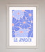 Le Jardin Blue Framed Poster - Hi Society