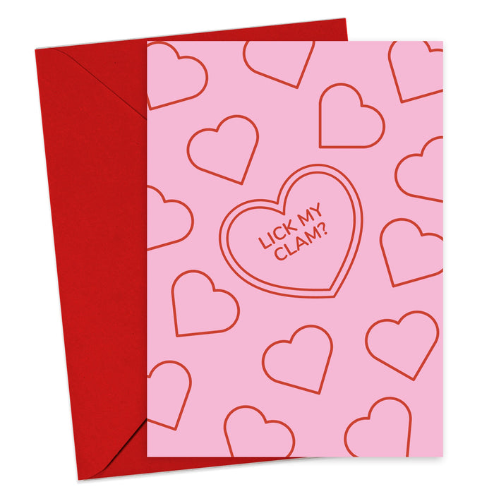 Lick My Clam? Valentines Card - Greeting & Note Cards