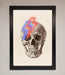 Lightning Skull Framed Print - Hi Society