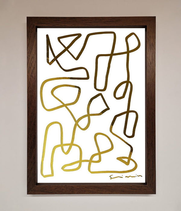 Line Squiggle Foil Print - Hi Society