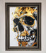 Liquid Gold Skull Framed Print - Hi Society