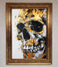 Liquid Gold Skull Framed Print - Hi Society