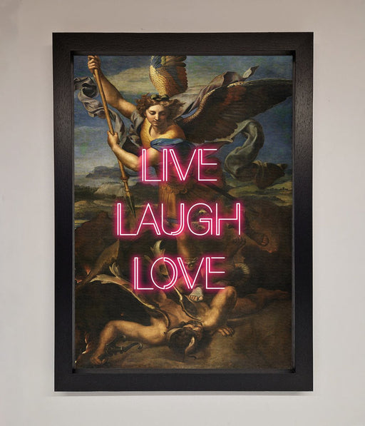 Live Laugh Love Quote Framed Poster - Hi Society