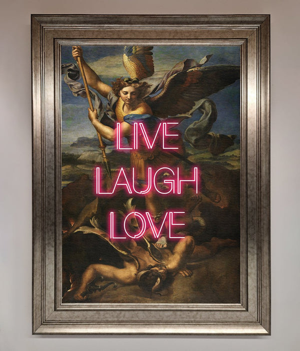 Live Laugh Love Quote Framed Poster - Hi Society