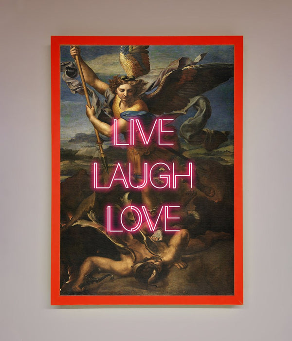 Live Laugh Love Quote Framed Poster - Hi Society