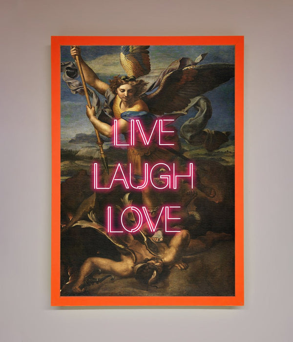 Live Laugh Love Quote Framed Poster - Hi Society