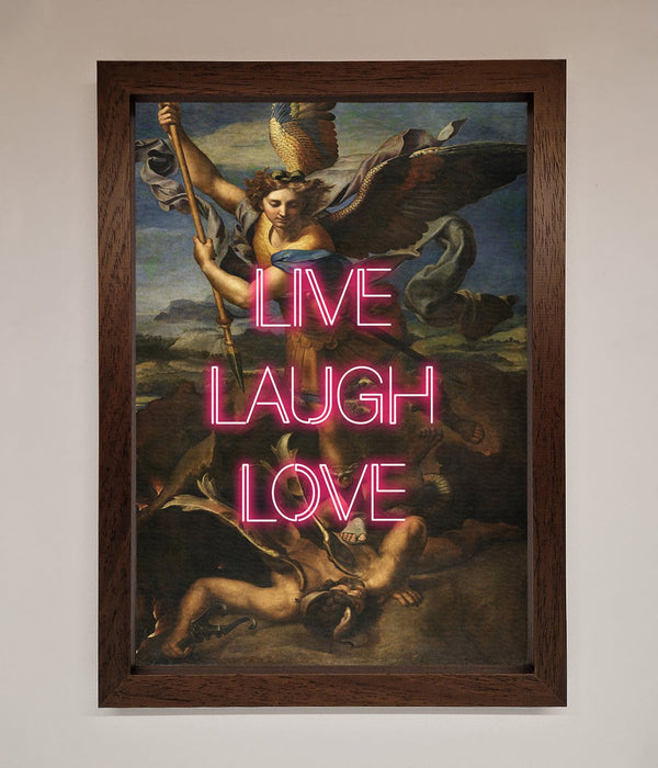 Live Laugh Love Quote Framed Poster - Hi Society