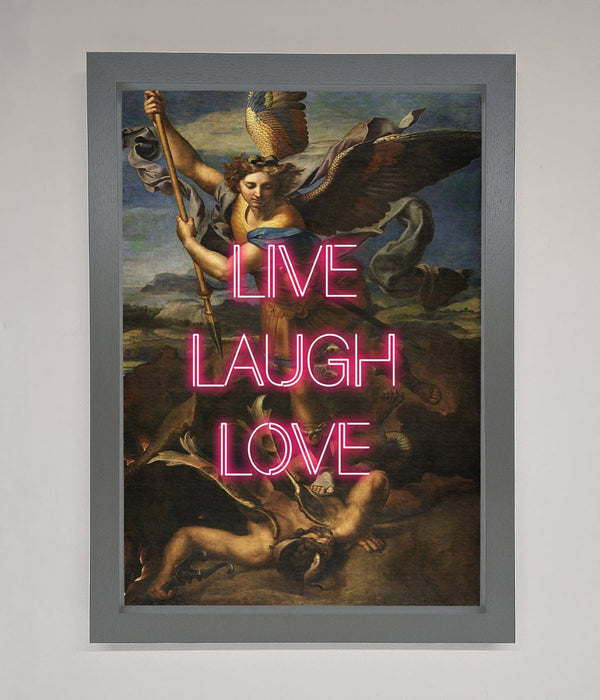 Live Laugh Love Quote Framed Poster - Hi Society