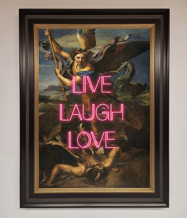 Live Laugh Love Quote Framed Poster - Hi Society