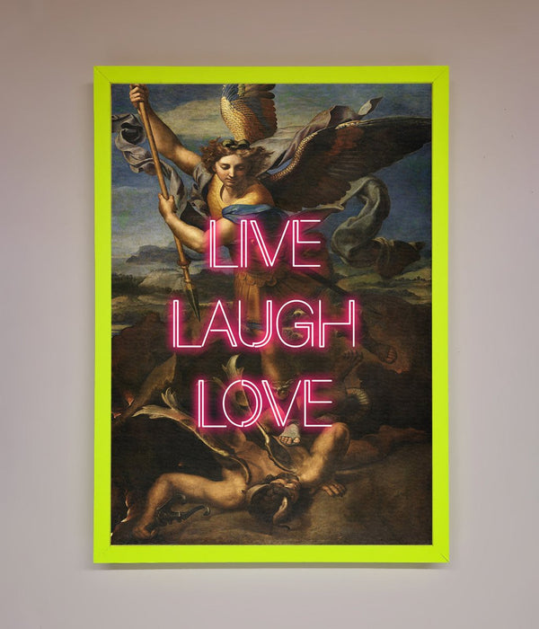 Live Laugh Love Quote Framed Poster - Hi Society