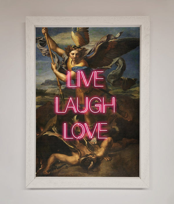 Live Laugh Love Quote Framed Poster - Hi Society