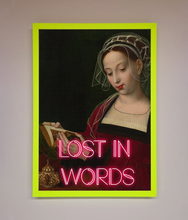 Lost In Words Medieval Framed Poster - Hi Society