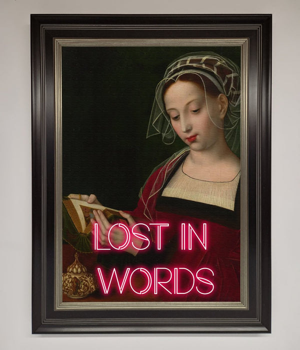 Lost In Words Medieval Framed Poster - Hi Society