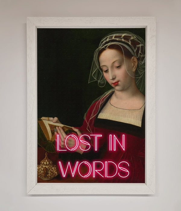 Lost In Words Medieval Framed Poster - Hi Society