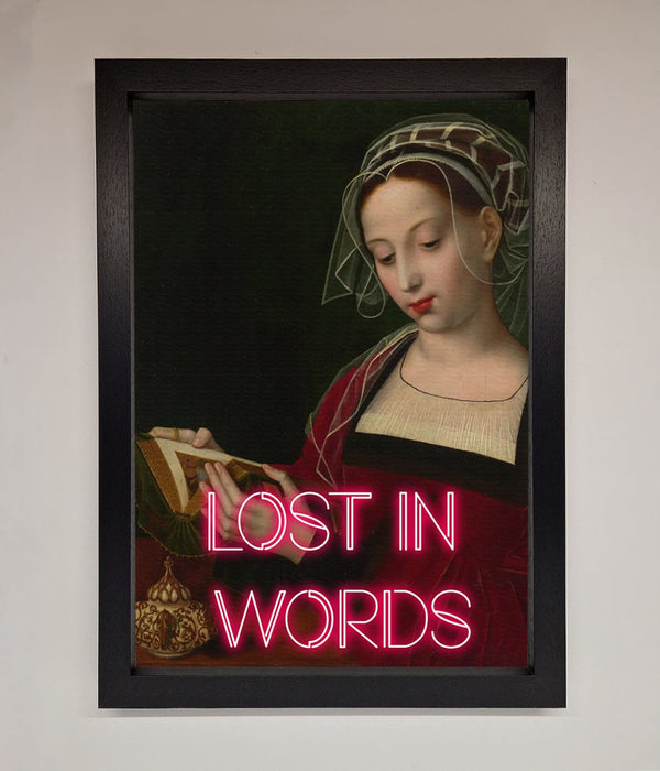Lost In Words Medieval Framed Poster - Hi Society