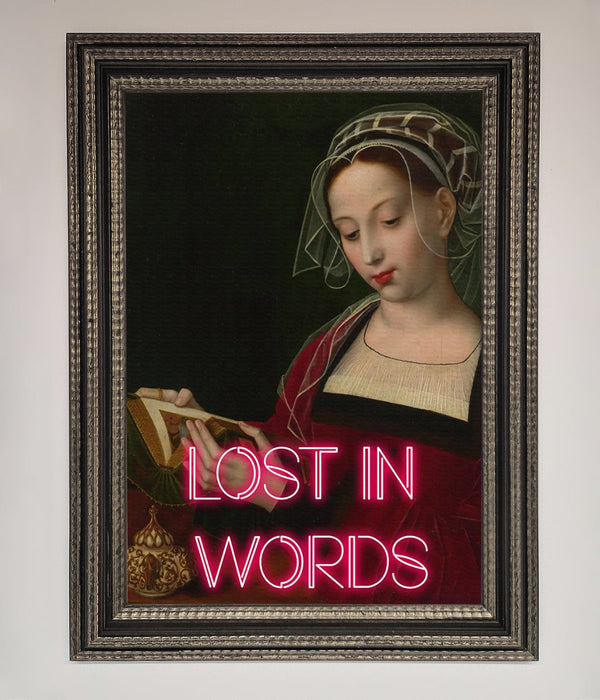 Lost In Words Medieval Framed Poster - Hi Society