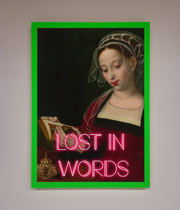 Lost In Words Medieval Framed Poster - Hi Society